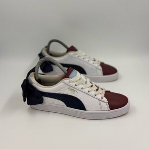 (WMNS) PUMA Basket Bow 'White Peacoat' 367733-01 size 7